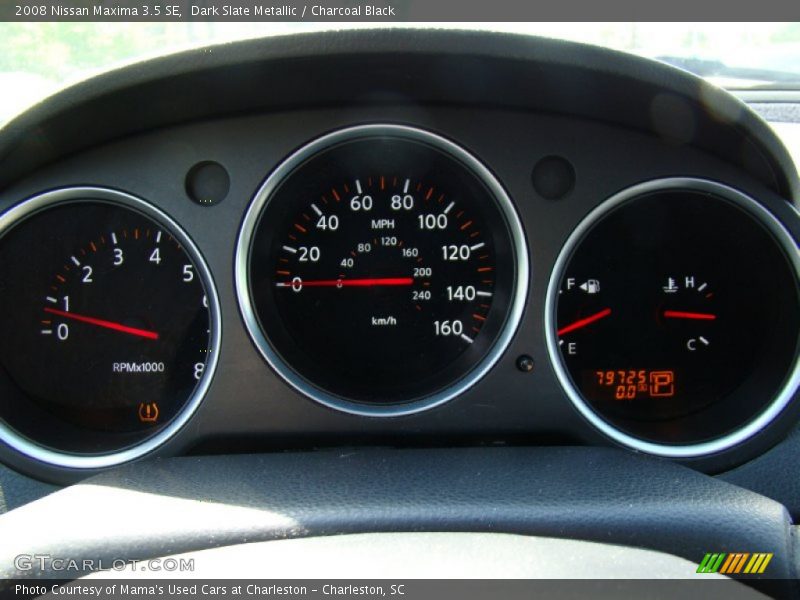 Dark Slate Metallic / Charcoal Black 2008 Nissan Maxima 3.5 SE