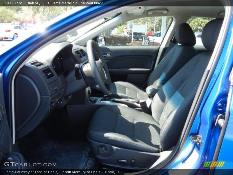 Blue Flame Metallic / Charcoal Black 2012 Ford Fusion SE