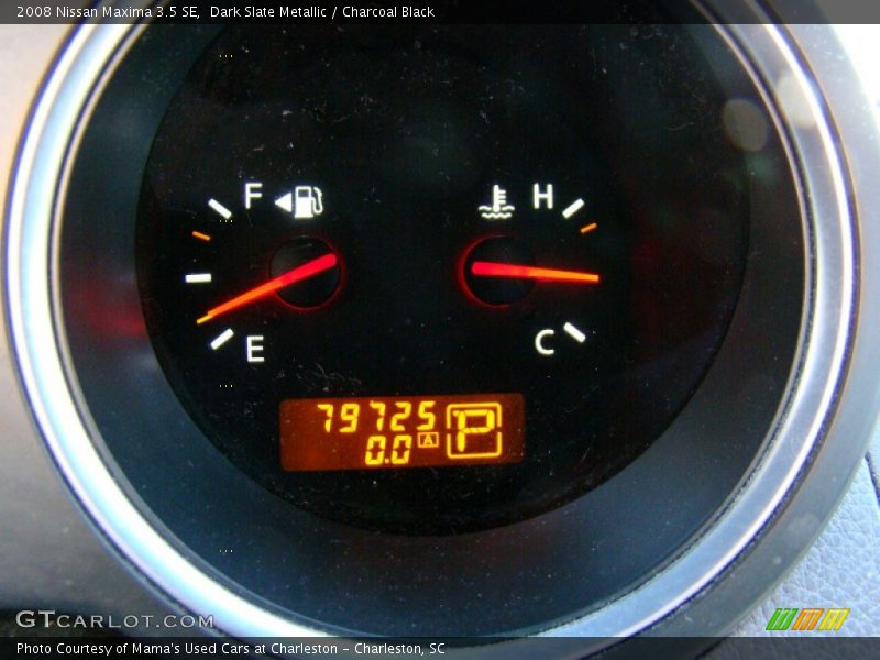 Dark Slate Metallic / Charcoal Black 2008 Nissan Maxima 3.5 SE