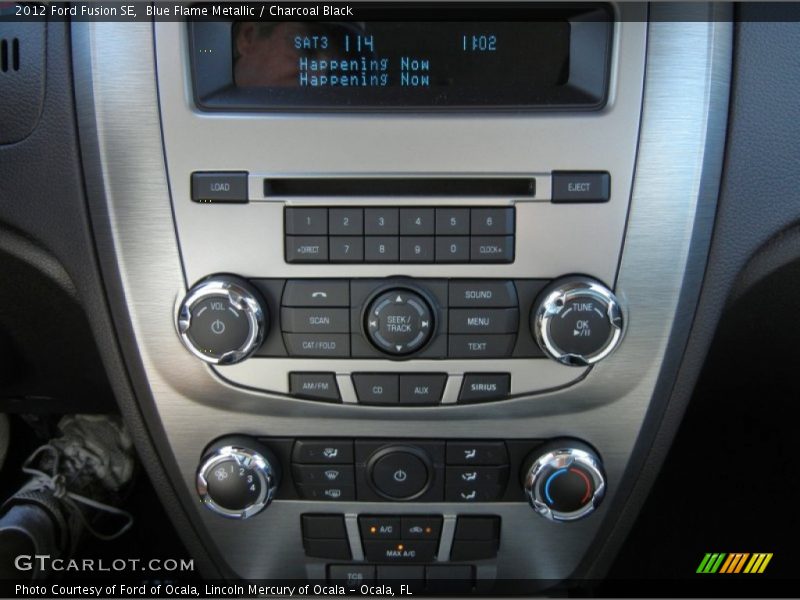 Blue Flame Metallic / Charcoal Black 2012 Ford Fusion SE