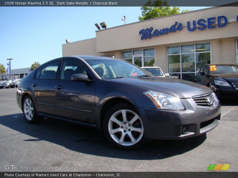 Dark Slate Metallic / Charcoal Black 2008 Nissan Maxima 3.5 SE