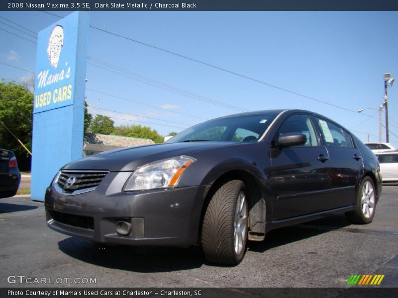 Dark Slate Metallic / Charcoal Black 2008 Nissan Maxima 3.5 SE