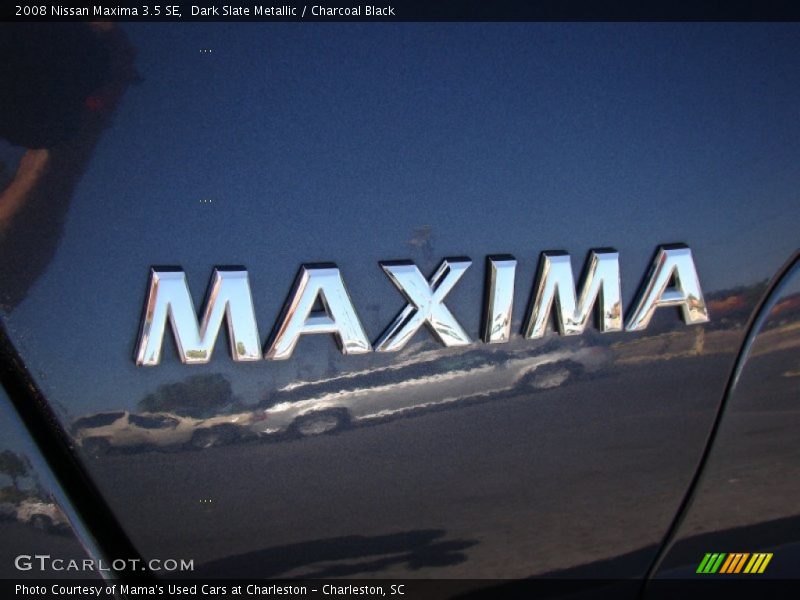 Dark Slate Metallic / Charcoal Black 2008 Nissan Maxima 3.5 SE