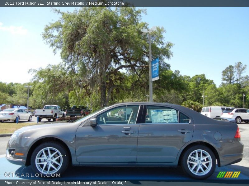 Sterling Grey Metallic / Medium Light Stone 2012 Ford Fusion SEL