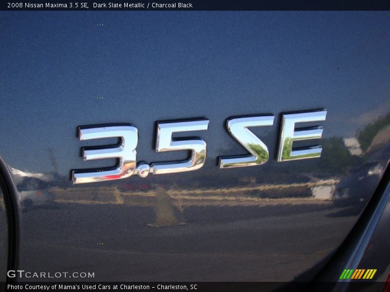 Dark Slate Metallic / Charcoal Black 2008 Nissan Maxima 3.5 SE