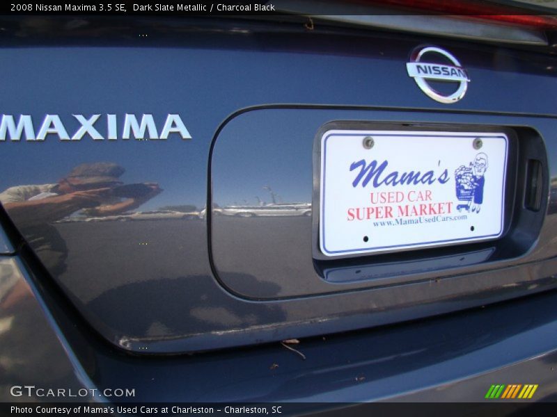 Dark Slate Metallic / Charcoal Black 2008 Nissan Maxima 3.5 SE