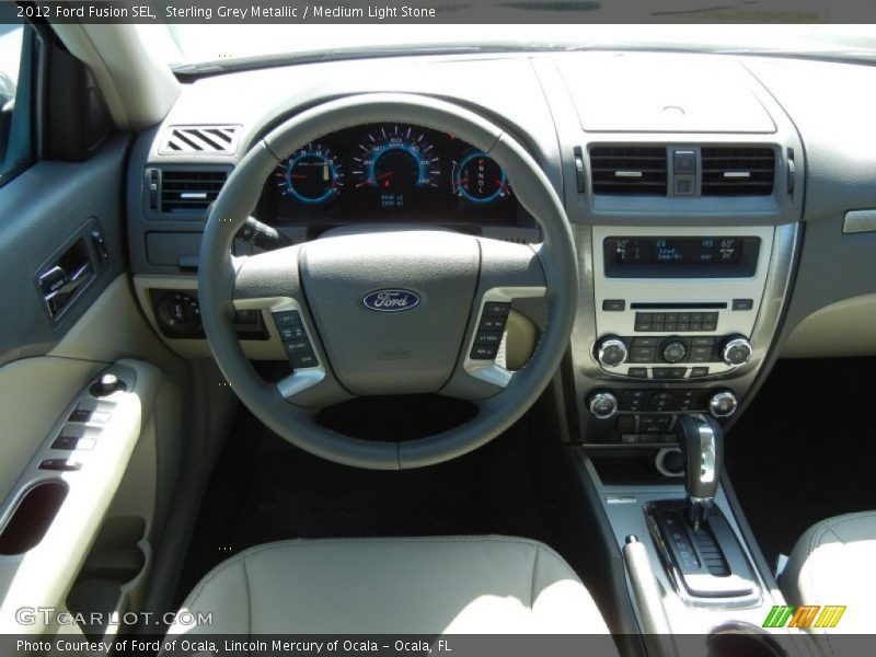 Sterling Grey Metallic / Medium Light Stone 2012 Ford Fusion SEL