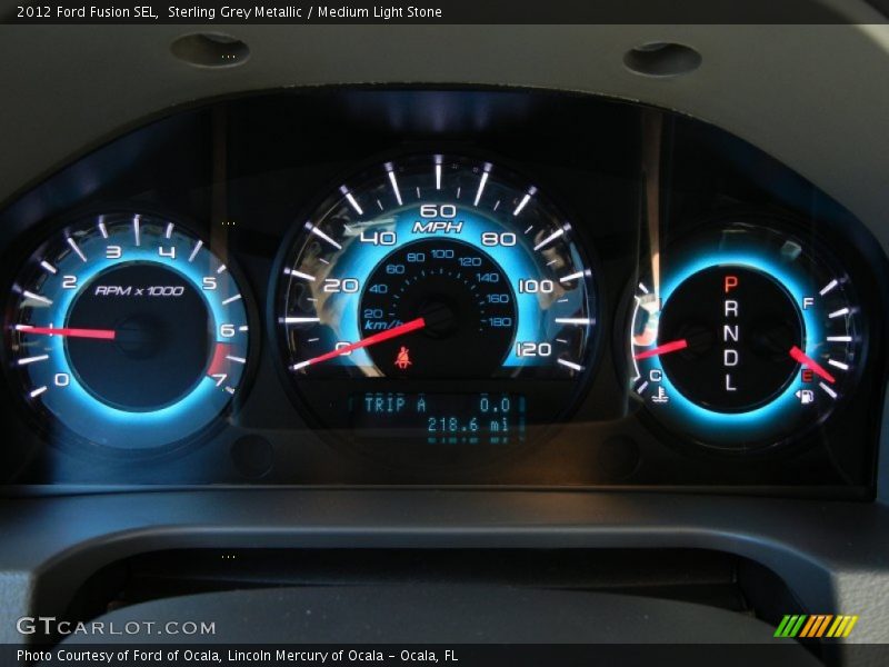 Sterling Grey Metallic / Medium Light Stone 2012 Ford Fusion SEL