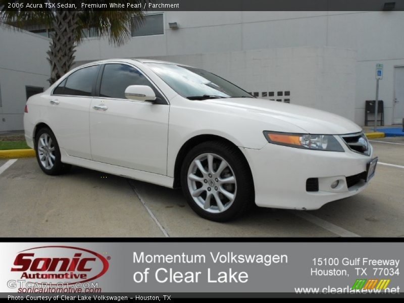 Premium White Pearl / Parchment 2006 Acura TSX Sedan