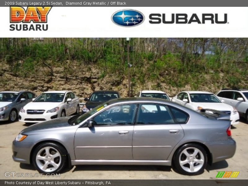 Diamond Gray Metallic / Off Black 2009 Subaru Legacy 2.5i Sedan