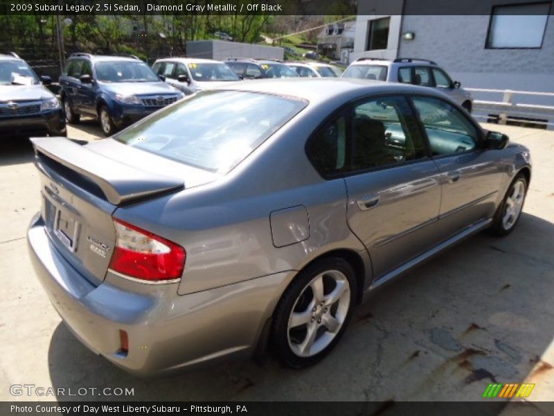 Diamond Gray Metallic / Off Black 2009 Subaru Legacy 2.5i Sedan