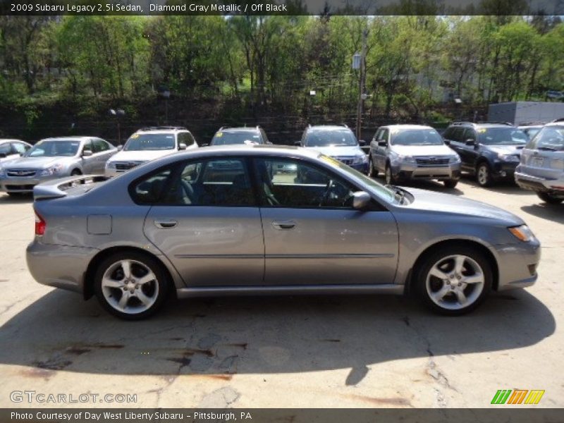 Diamond Gray Metallic / Off Black 2009 Subaru Legacy 2.5i Sedan