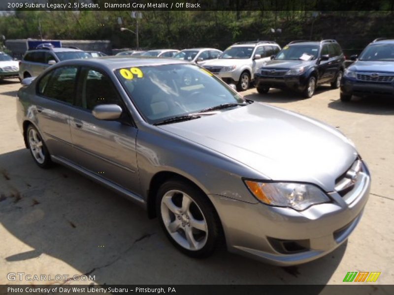 Diamond Gray Metallic / Off Black 2009 Subaru Legacy 2.5i Sedan