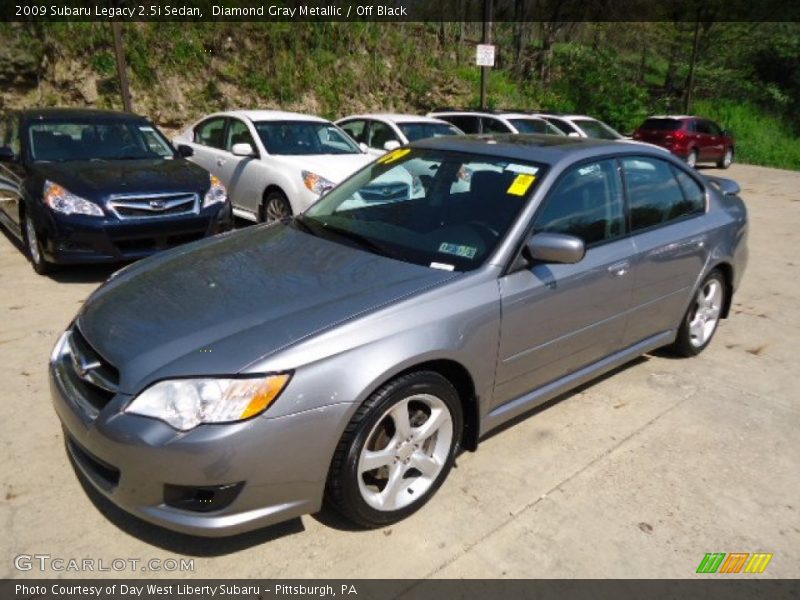 Diamond Gray Metallic / Off Black 2009 Subaru Legacy 2.5i Sedan