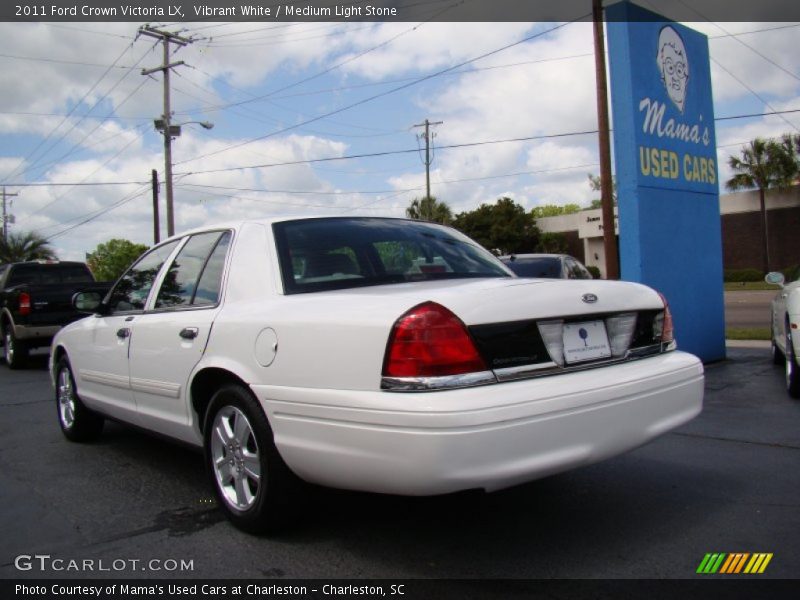 Vibrant White / Medium Light Stone 2011 Ford Crown Victoria LX