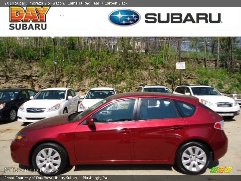 Camellia Red Pearl / Carbon Black 2010 Subaru Impreza 2.5i Wagon