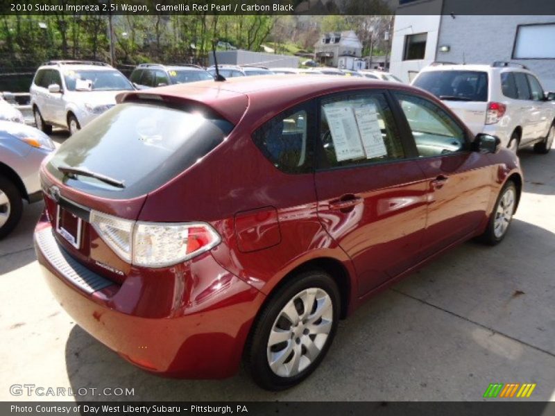 Camellia Red Pearl / Carbon Black 2010 Subaru Impreza 2.5i Wagon