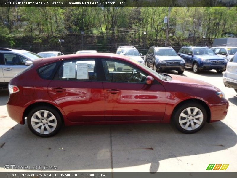 Camellia Red Pearl / Carbon Black 2010 Subaru Impreza 2.5i Wagon