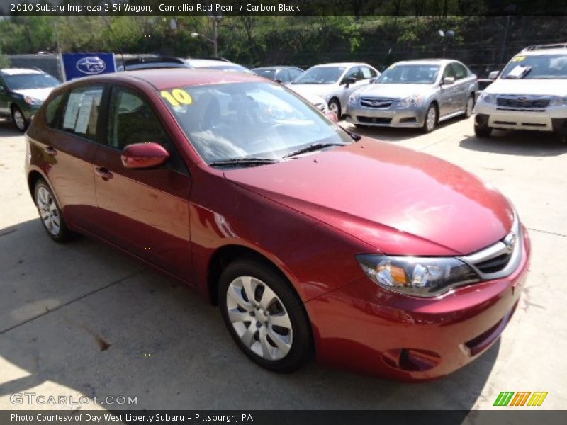 Camellia Red Pearl / Carbon Black 2010 Subaru Impreza 2.5i Wagon