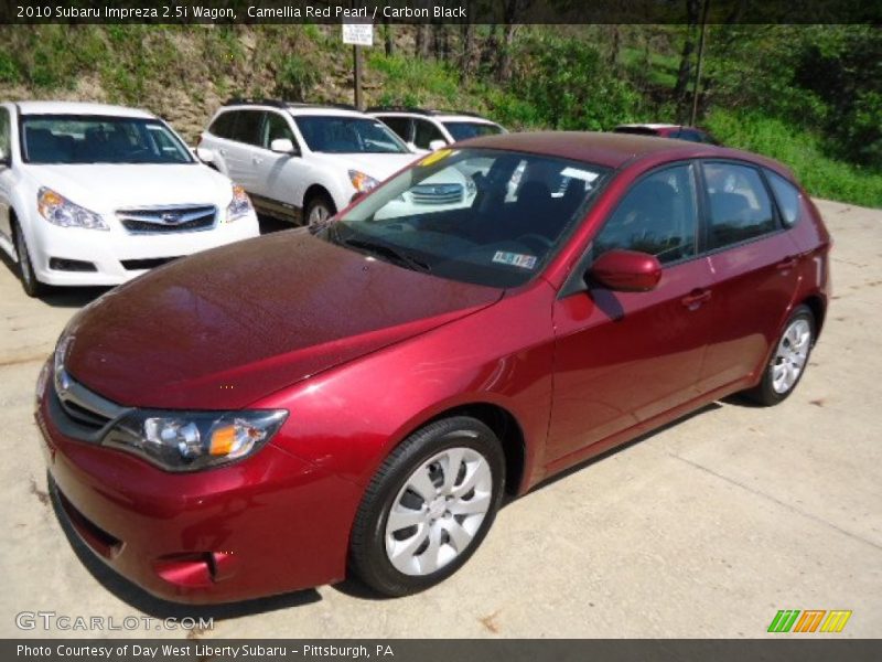 Camellia Red Pearl / Carbon Black 2010 Subaru Impreza 2.5i Wagon