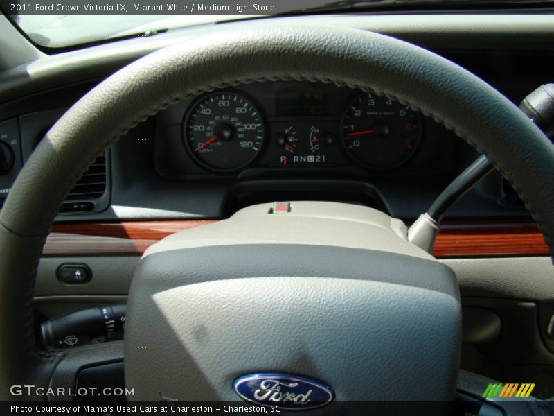 Vibrant White / Medium Light Stone 2011 Ford Crown Victoria LX