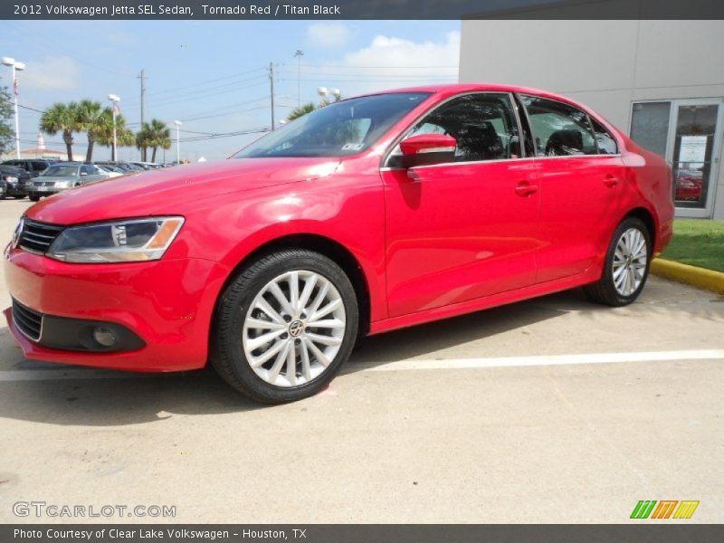 Tornado Red / Titan Black 2012 Volkswagen Jetta SEL Sedan