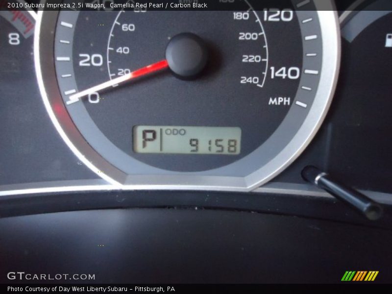 Camellia Red Pearl / Carbon Black 2010 Subaru Impreza 2.5i Wagon