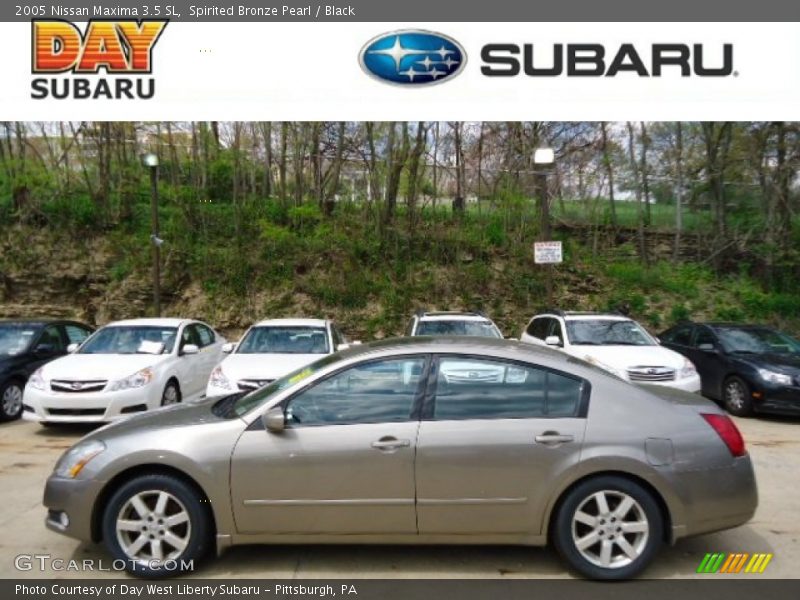Spirited Bronze Pearl / Black 2005 Nissan Maxima 3.5 SL