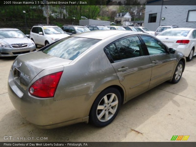Spirited Bronze Pearl / Black 2005 Nissan Maxima 3.5 SL