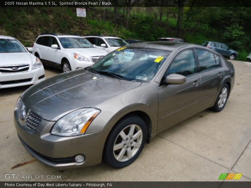 Spirited Bronze Pearl / Black 2005 Nissan Maxima 3.5 SL