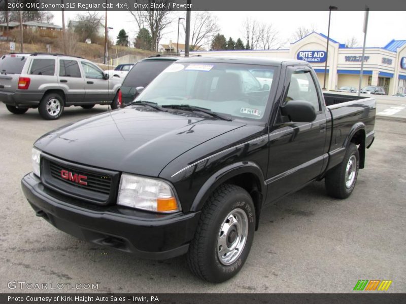 Onyx Black / Pewter 2000 GMC Sonoma SLS Regular Cab 4x4