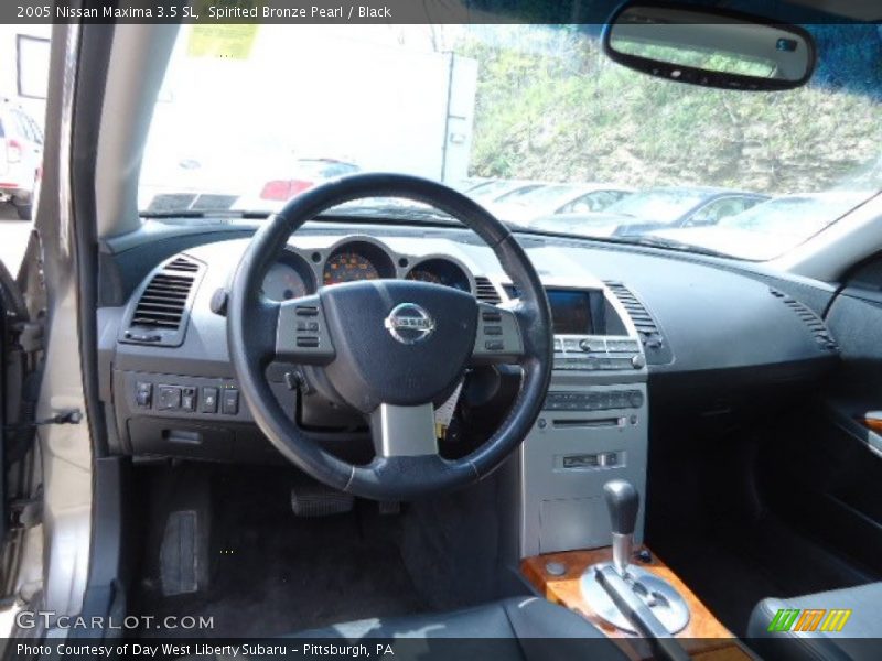 Spirited Bronze Pearl / Black 2005 Nissan Maxima 3.5 SL