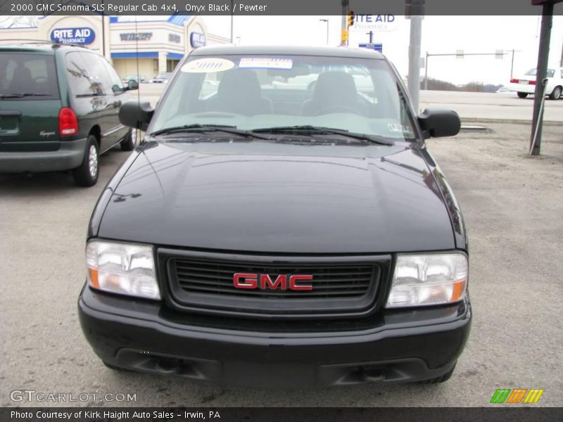 Onyx Black / Pewter 2000 GMC Sonoma SLS Regular Cab 4x4
