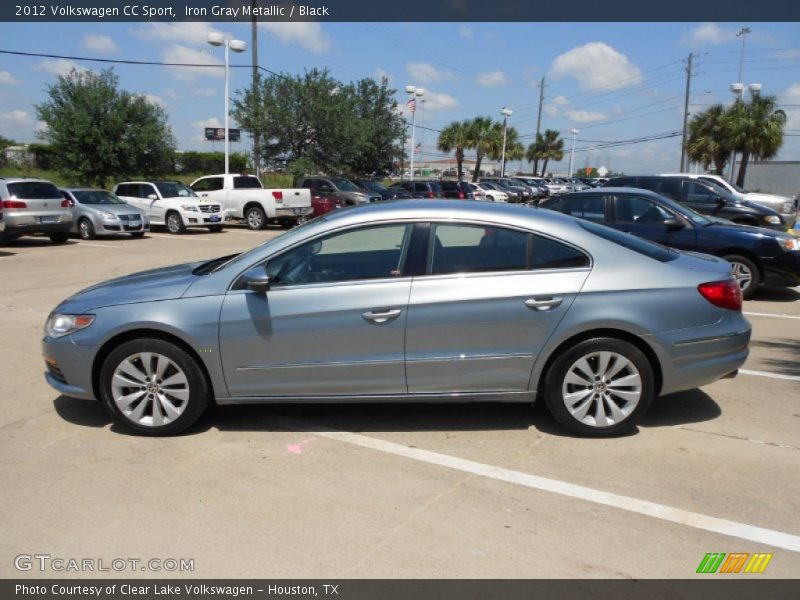 Iron Gray Metallic / Black 2012 Volkswagen CC Sport