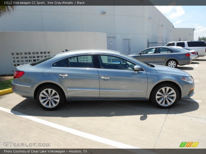 Iron Gray Metallic / Black 2012 Volkswagen CC Sport