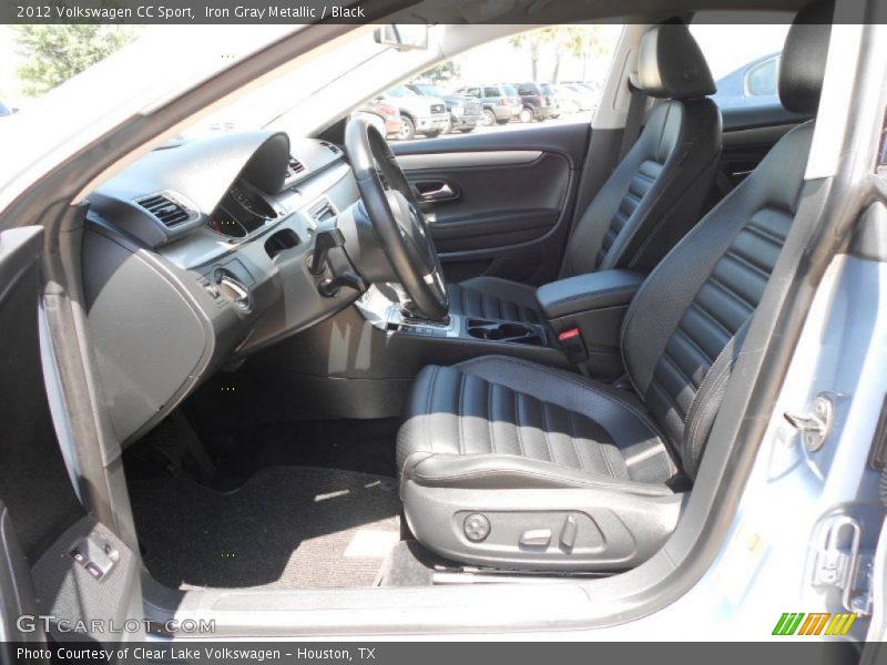 Iron Gray Metallic / Black 2012 Volkswagen CC Sport