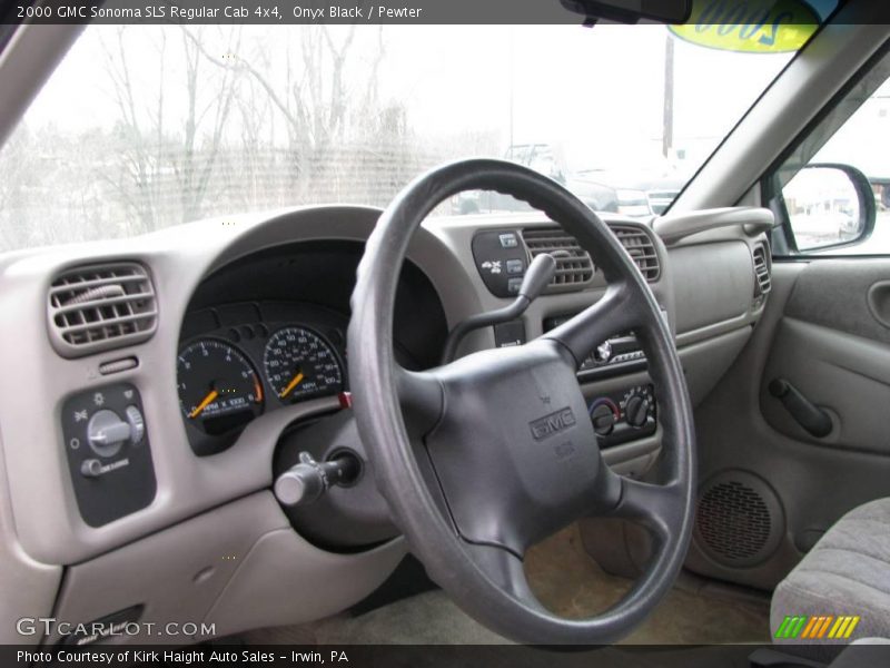Onyx Black / Pewter 2000 GMC Sonoma SLS Regular Cab 4x4