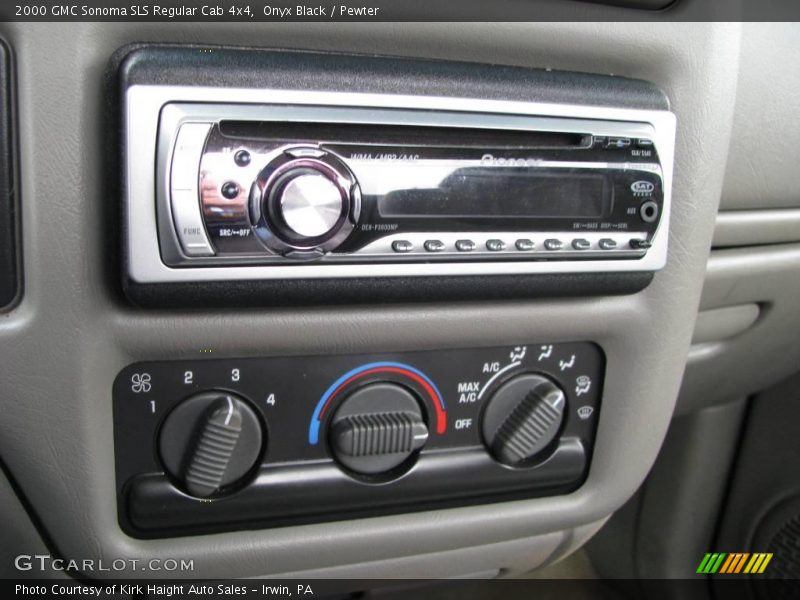 Onyx Black / Pewter 2000 GMC Sonoma SLS Regular Cab 4x4