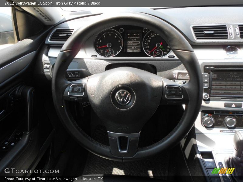 Iron Gray Metallic / Black 2012 Volkswagen CC Sport