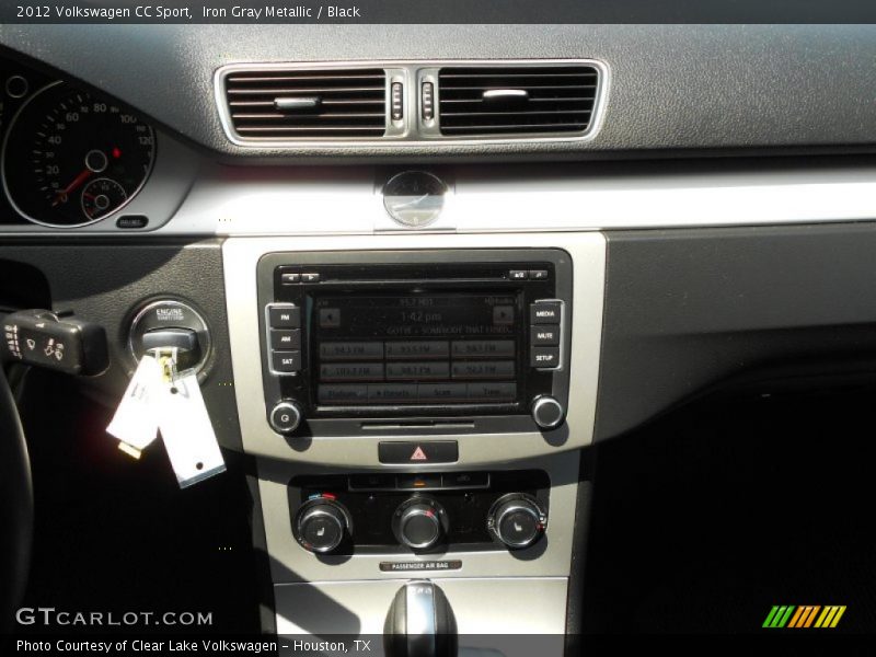 Iron Gray Metallic / Black 2012 Volkswagen CC Sport