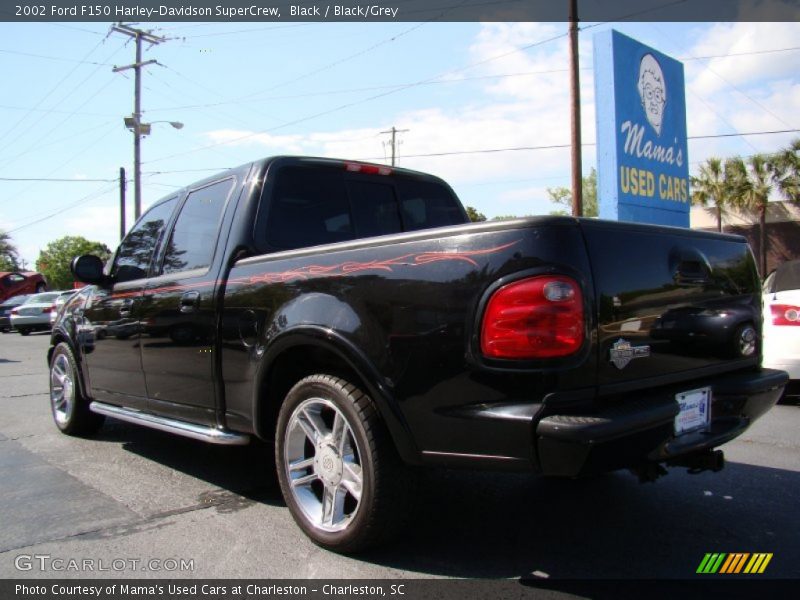 Black / Black/Grey 2002 Ford F150 Harley-Davidson SuperCrew