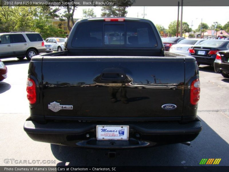 Black / Black/Grey 2002 Ford F150 Harley-Davidson SuperCrew