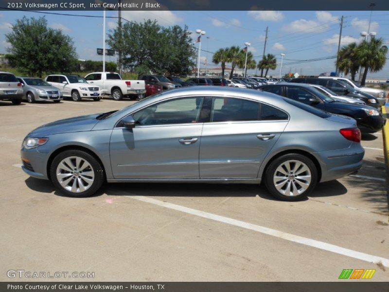 Iron Gray Metallic / Black 2012 Volkswagen CC Sport