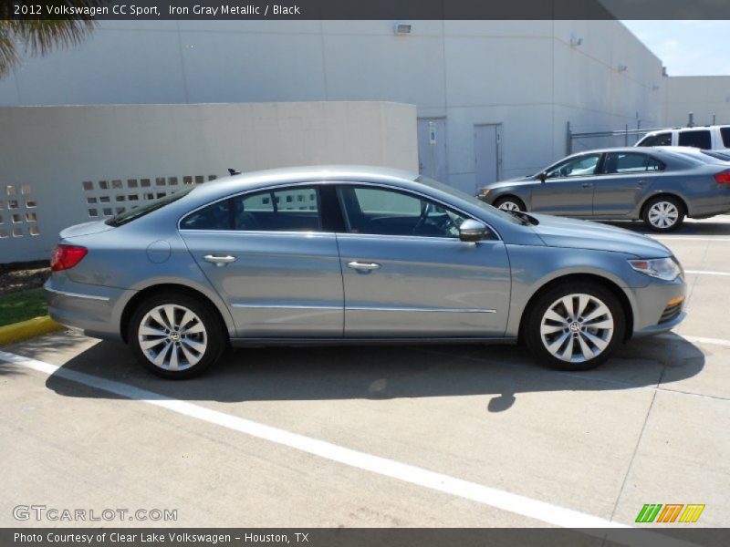 Iron Gray Metallic / Black 2012 Volkswagen CC Sport