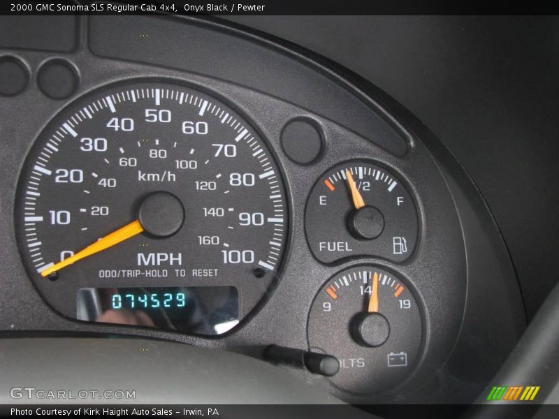 Onyx Black / Pewter 2000 GMC Sonoma SLS Regular Cab 4x4