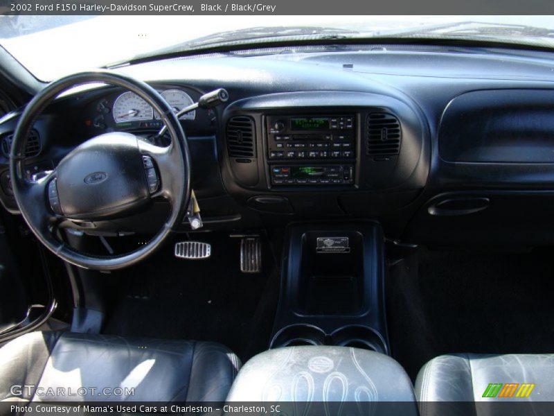 Black / Black/Grey 2002 Ford F150 Harley-Davidson SuperCrew