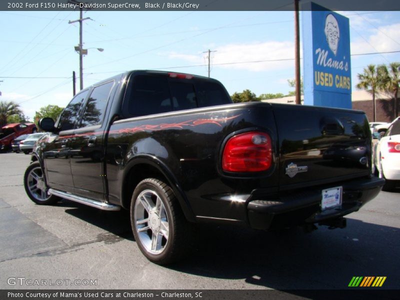 Black / Black/Grey 2002 Ford F150 Harley-Davidson SuperCrew