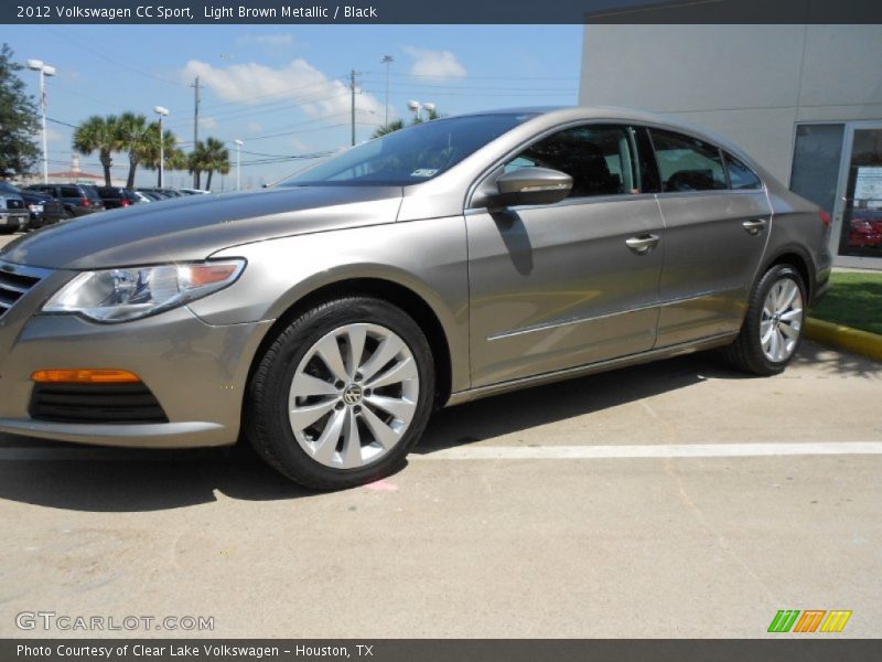 Light Brown Metallic / Black 2012 Volkswagen CC Sport