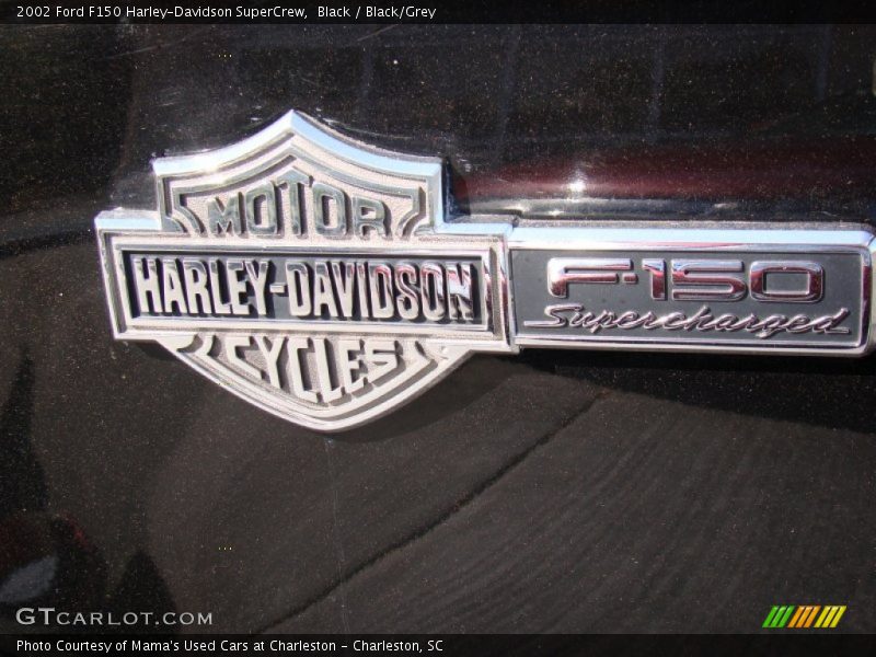 Black / Black/Grey 2002 Ford F150 Harley-Davidson SuperCrew