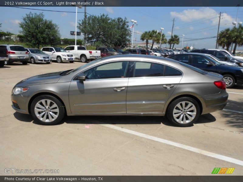 Light Brown Metallic / Black 2012 Volkswagen CC Sport